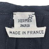 エルメス HERMES ベロアストライプノースリーブブラウス ブラック レーヨン レディース ブラウス