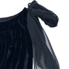 エルメス HERMES ベロアストライプノースリーブブラウス ブラック レーヨン レディース ブラウス
