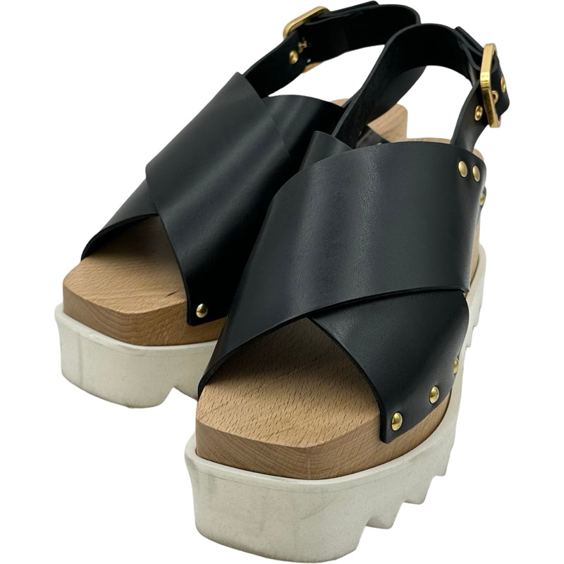 ステラマッカートニーエリスプラットフォーム　ブラック美品 ステラ・マッカートニー STELLA McCARTNEY エリス プラットフォーム
