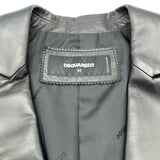 ディースクエアード DSQUARED レザーテーラードジャケット S71BN0957 ブラック レザー メンズ テーラードジャケット