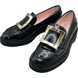 ロジェ ヴィヴィエ ROGER VIVIER VIV RANGER ストラスパテントローファー ブラック パテント レディース ローファー
