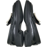 ロジェ ヴィヴィエ ROGER VIVIER VIV RANGER ストラスパテントローファー ブラック パテント レディース ローファー