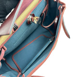 エルメス HERMES エールバッグジップPM U刻印 トレンチ/ブルートンペット/ルージュセリエ/シルバー金具 ヴァッシュハンター/トワル レディース ショルダーバッグ