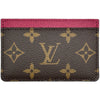 ルイ・ヴィトン LOUIS VUITTON ポルトカルト・サーンプル M60703 ブラウン/フューシャ モノグラム・キャンバス レディース カードケース