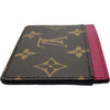 ルイ・ヴィトン LOUIS VUITTON ポルトカルト・サーンプル M60703 ブラウン/フューシャ モノグラム・キャンバス レディース カードケース