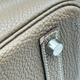 エルメス HERMES バーキン30 ▢L刻印 エトゥープ シルバー金具 トゴ レディース ハンドバッグ