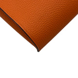 エルメス HERMES ヴィドポッシュ U刻印 オレンジ シルバー金具 トゴ レディース ショルダーバッグ