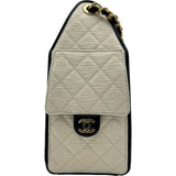 シャネル CHANEL CHANEL25 スモール AS5293 ホワイト/ブラック キャンバス/レザー レディース ショルダーバッグ