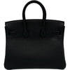 エルメス HERMES バーキン25 G刻印 ブラック シルバー金具 トゴ レディース ハンドバッグ