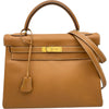 エルメス HERMES ケリー32 〇U刻 ナチュラル ゴールド金具 クシュベル レディース ショルダーバッグ
