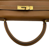 エルメス HERMES ケリー32 〇U刻 ナチュラル ゴールド金具 クシュベル レディース ショルダーバッグ