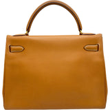 エルメス HERMES ケリー32 〇U刻 ナチュラル ゴールド金具 クシュベル レディース ショルダーバッグ