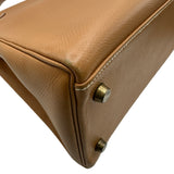 エルメス HERMES ケリー32 〇U刻 ナチュラル ゴールド金具 クシュベル レディース ショルダーバッグ
