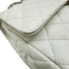 シャネル CHANEL マトラッセ25 A01112 12番台 ホワイト シルバー金具 キャビアスキン レディース ショルダーバッグ
