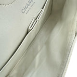 シャネル CHANEL マトラッセ25 A01112 12番台 ホワイト シルバー金具 キャビアスキン レディース ショルダーバッグ