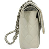シャネル CHANEL マトラッセ25 A01112 12番台 ホワイト シルバー金具 キャビアスキン レディース ショルダーバッグ