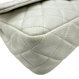 シャネル CHANEL マトラッセ25 A01112 12番台 ホワイト シルバー金具 キャビアスキン レディース ショルダーバッグ