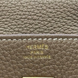 エルメス HERMES バーキン25 Z刻印 エトゥープ ゴールド金具 トゴ レディース ハンドバッグ