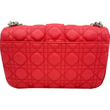 クリスチャン・ディオール Christian Dior ミスディオールフラップバッグ ピンク シルバー金具 ラムスキン レディース ショルダーバッグ