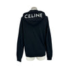 セリーヌ CELINE ロゴジップアップパーカー 2Y487670Q ブラック コットン メンズ パーカー