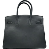 エルメス HERMES バーキン30 K刻印 ブラック シルバー金具 トゴ レディース ハンドバッグ