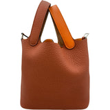 エルメス HERMES ピコタンロックPM カザック G刻印 オレンジ/キュイーブル/ゴールド トリヨン レディース ハンドバッグ