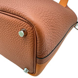 エルメス HERMES ピコタンロックPM カザック G刻印 オレンジ/キュイーブル/ゴールド トリヨン レディース ハンドバッグ