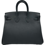 エルメス HERMES バーキン25 G刻印 ブラック シルバー金具 トゴ レディース ハンドバッグ