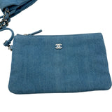 シャネル CHANEL CHANEL22 スモール AS3260 ライトブルー シルバー金具 デニム レディース ショルダーバッグ