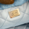 シャネル CHANEL CHANEL22 スモール AS3260 ライトブルー シルバー金具 デニム レディース ショルダーバッグ