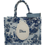 クリスチャン・ディオール Christian Dior Dioriviera Dior Book Tote ミディアム M1354PEUQ_M061 ブルー系 キャンバス レディース トートバッグ