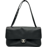 シャネル CHANEL マキシハンドバッグ AS6233 ブラック シルバー金具 カーフスキン レディース ハンドバッグ