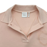 クリスチャン・ディオール Christian Dior Médaillon エンブロイダリー ポロシャツ 623T16A4C95 ピンク コットン レディース ポロシャツ