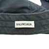バレンシアガ BALENCIAGA ダメージ加工ロゴキャップ 661884 ブラック コットン メンズ その他ファッション雑貨