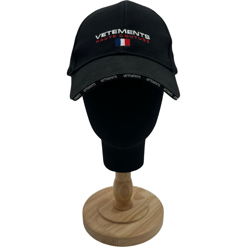 ヴェトモン VETEMENTS ロゴキャップ WSS18AC16 ブラック コットン ユニ