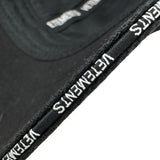 ヴェトモン VETEMENTS ロゴキャップ WSS18AC16 ブラック コットン ユニセックス その他ファッション雑貨
