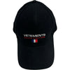 ヴェトモン VETEMENTS ロゴキャップ WSS18AC16 ブラック コットン ユニセックス その他ファッション雑貨