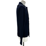 クリスチャン・ディオール Christian Dior ハイネックジップアップニットセーター 143M231AT284 ネイビー ウール メンズ セーター