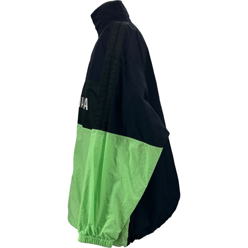 バレンシアガ BALENCIAGA ロゴナイロンジャケット 528638 ネイビー