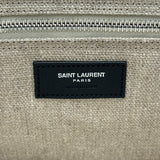 サンローラン SAINT LAURENT リヴゴーシュトートバッグ 617481 アイボリー キャンバス/レザー レディース トートバッグ