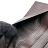ボッテガ・ヴェネタ BOTTEGA VENETA イントレチャート二つ折り財布 143305 ブラウン レザー レディース 長財布