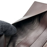 ボッテガ・ヴェネタ BOTTEGA VENETA イントレチャート二つ折り財布 143305 ブラウン レザー レディース 長財布