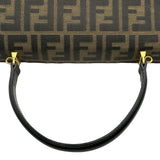 フェンディ FENDI ズッカ柄2WAYハンドバッグ ブラウン ゴールド金具 キャンバス レディース ハンドバッグ