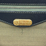 フェンディ FENDI ズッカ柄2WAYハンドバッグ ブラウン ゴールド金具 キャンバス レディース ハンドバッグ
