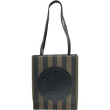 フェンディ FENDI ペカントートバッグ 259980 ブラウン ゴールド金具 PVC/レザー レディース トートバッグ