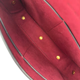 クリスチャン・ディオール Christian Dior ロゴダブルハンドルタッセルショルダーバッグ レッド ゴールド金具 レザー レディース ショルダーバッグ