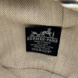 エルメス HERMES ブリットアブラック オ カレGM ネイビー トワル/ウール レディース ハンドバッグ