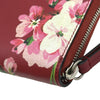 グッチ GUCCI ブルームスラウンドファスナー財布 410102 レッド シルバー金具 レザー レディース 長財布