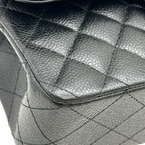 シャネル CHANEL マトラッセ23 A01113 ブラック シルバー金具 キャビアスキン レディース ショルダーバッグ