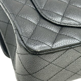 シャネル CHANEL マトラッセ23 A01113 ブラック シルバー金具 キャビアスキン レディース ショルダーバッグ